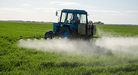 applying fertilizer