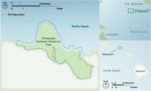 Map of Kalaupapa National Historical Park