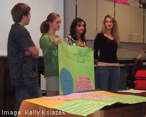 students present their position 